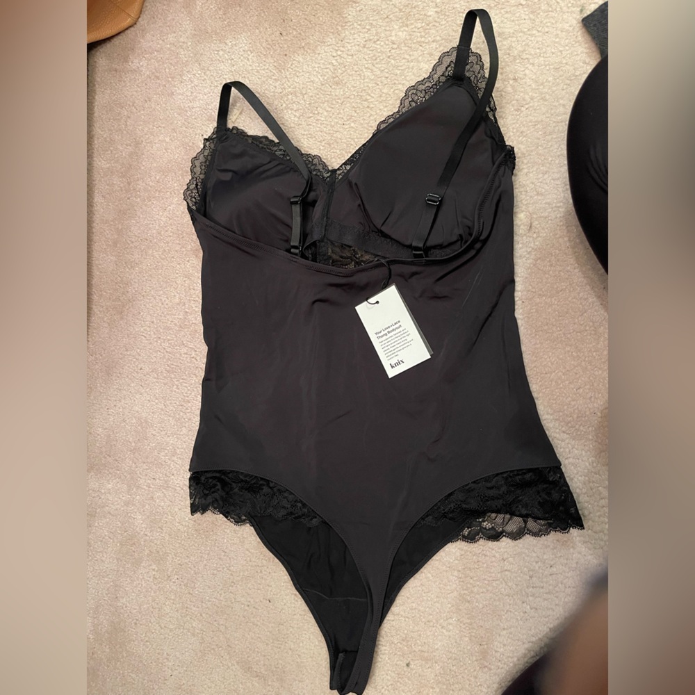 Knix Black Shapewear Set with Lace Trim